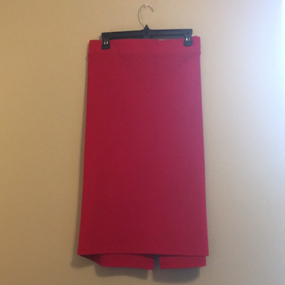 Red pencil skirt by Torrid